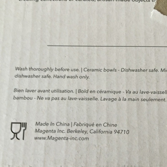 Rae Dunn: Artisan Guac & Salsa Bowl Set- 2 Bamboo Spoons - Picture 7 of 16